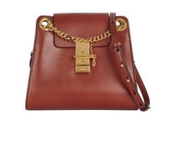 Mini Annie Shoulder Bag, Leather, Brown, DB, 3*